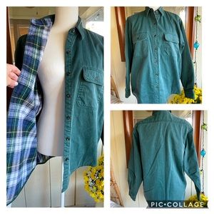 LL Bean - Flannel lined button down shirt